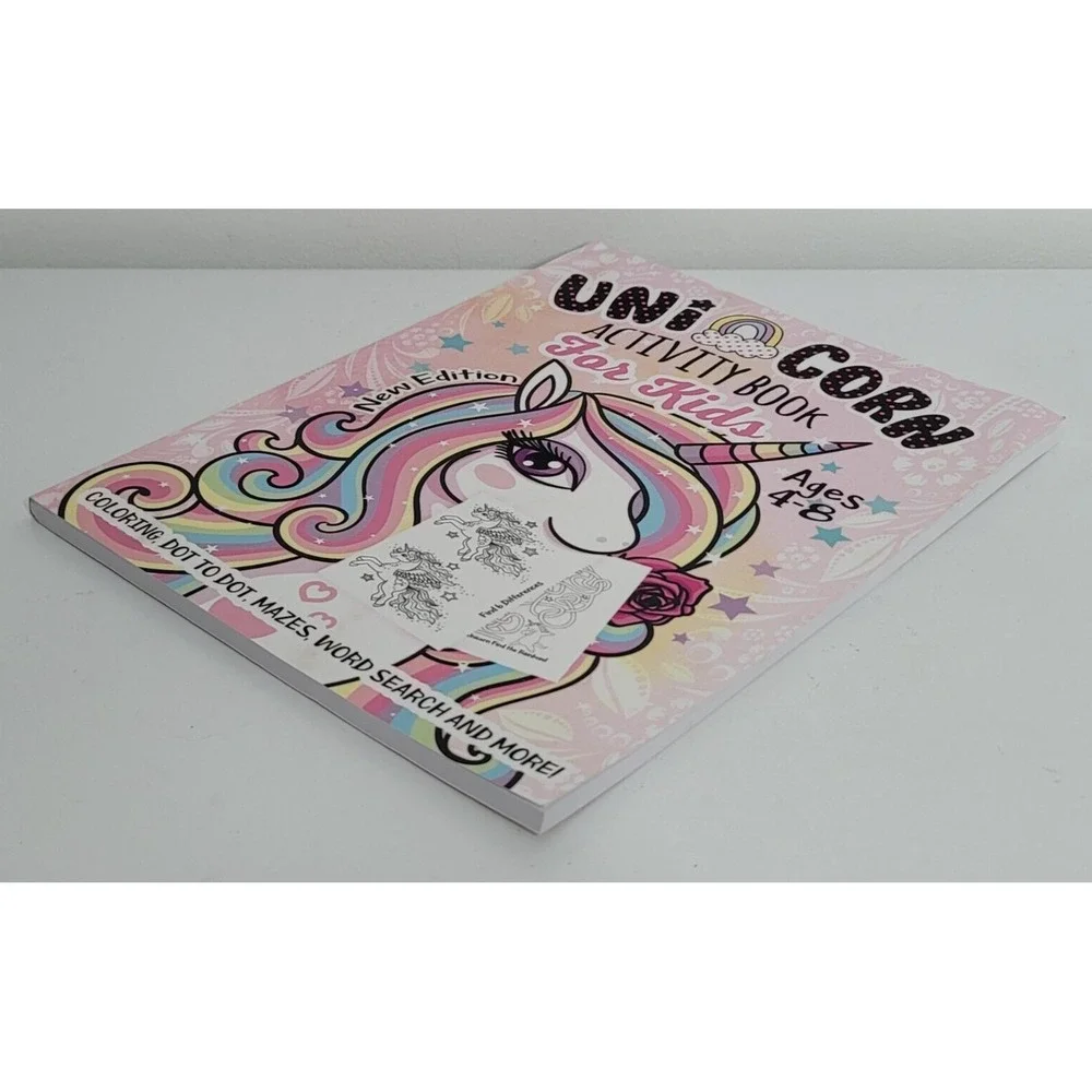 Unicorn Activity Book for Kids NEW Ages‎ 4-8 Fantasy Girl Fun Activity Coloring